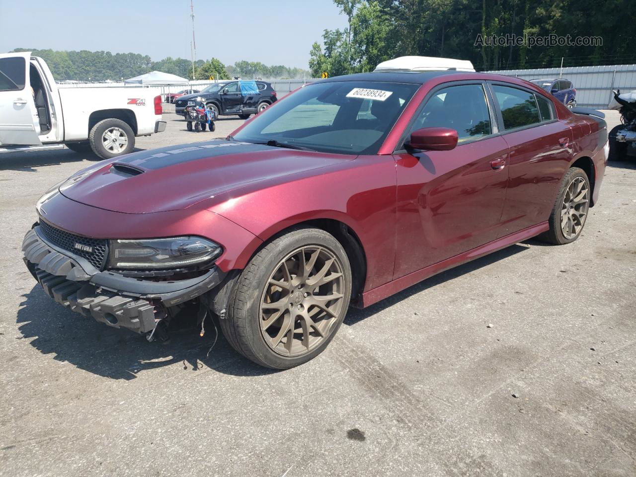 2017 Dodge Charger R/t Burgundy vin: 2C3CDXCT2HH535312