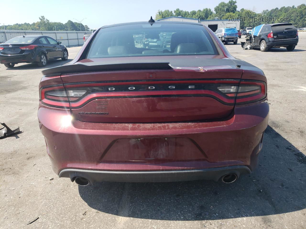 2017 Dodge Charger R/t Burgundy vin: 2C3CDXCT2HH535312