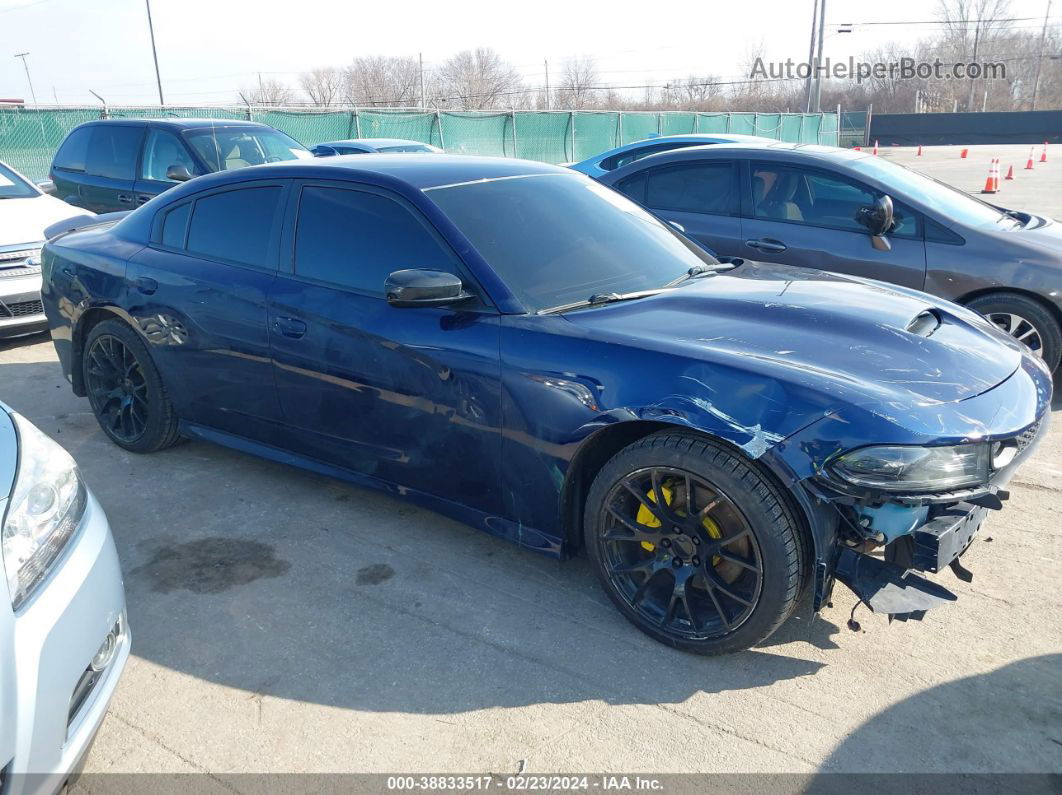 2017 Dodge Charger R/t Rwd Blue vin: 2C3CDXCT2HH579231