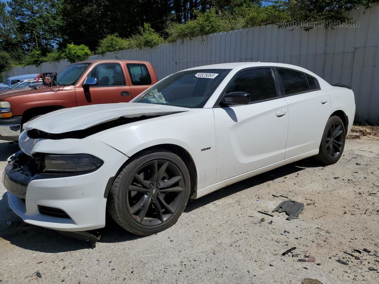 2017 Dodge Charger R/t White vin: 2C3CDXCT2HH602183