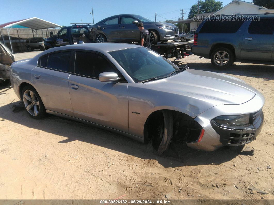 2018 Dodge Charger R/t Rwd Gray vin: 2C3CDXCT2JH175450