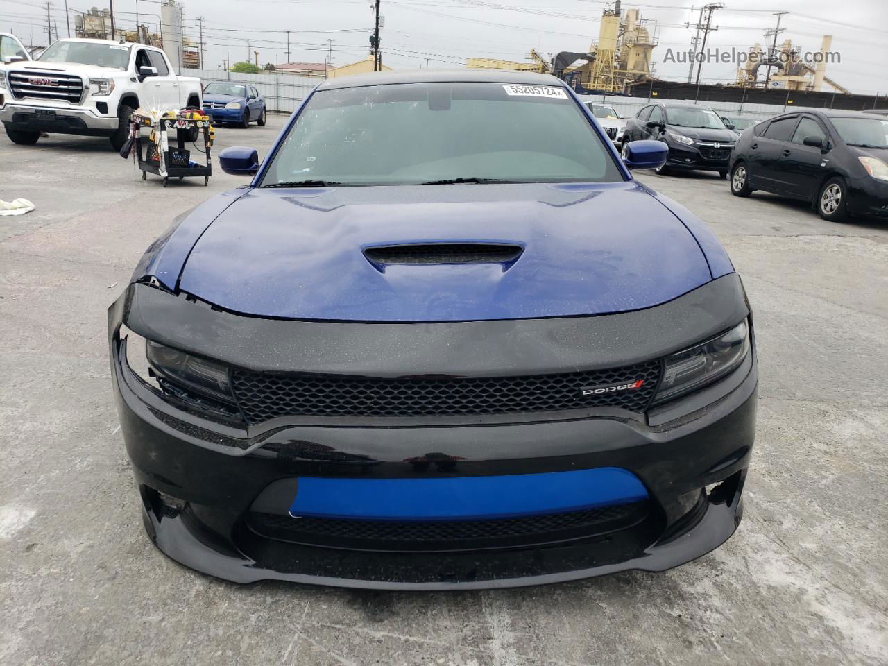 2018 Dodge Charger R/t Синий vin: 2C3CDXCT2JH236943