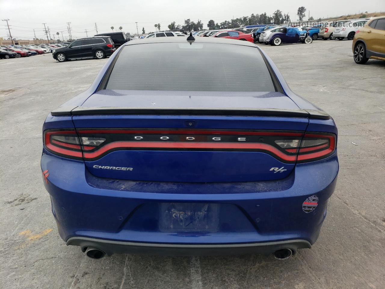 2018 Dodge Charger R/t Blue vin: 2C3CDXCT2JH236943