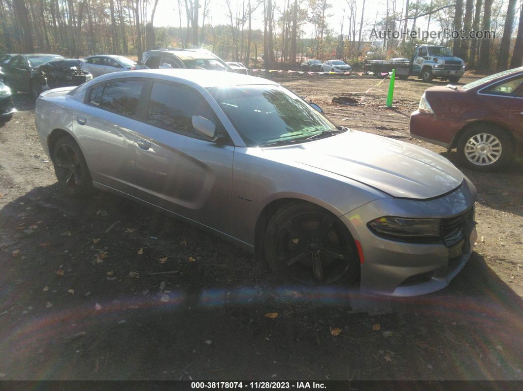 2018 Dodge Charger R/t Rwd Gray vin: 2C3CDXCT2JH260966