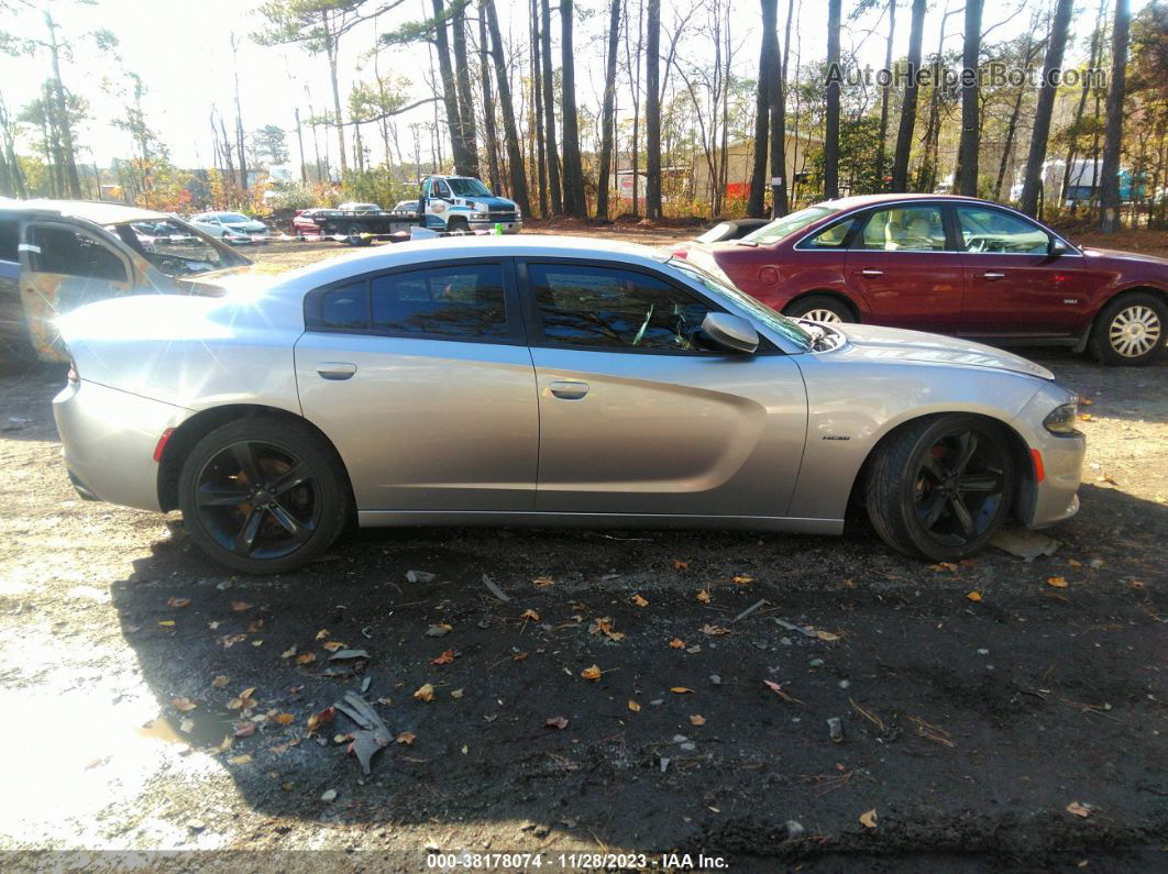 2018 Dodge Charger R/t Rwd Gray vin: 2C3CDXCT2JH260966