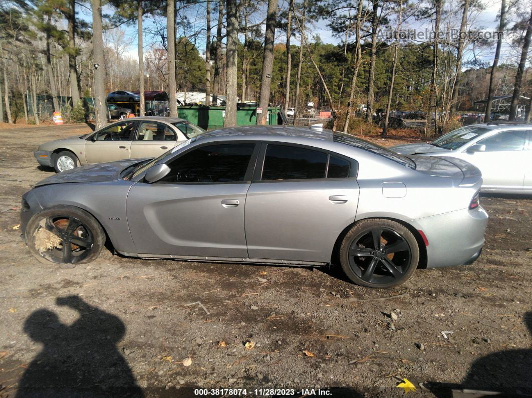 2018 Dodge Charger R/t Rwd Gray vin: 2C3CDXCT2JH260966