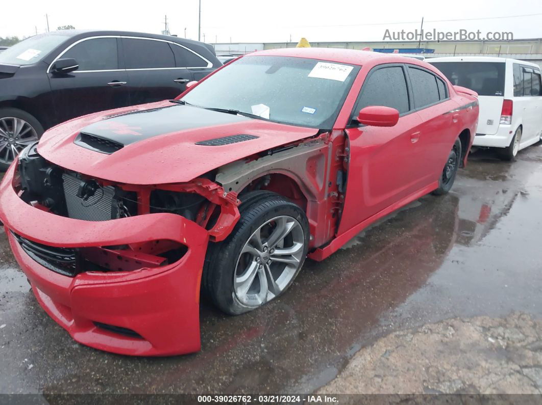 2021 Dodge Charger R/t Rwd Red vin: 2C3CDXCT2MH552945