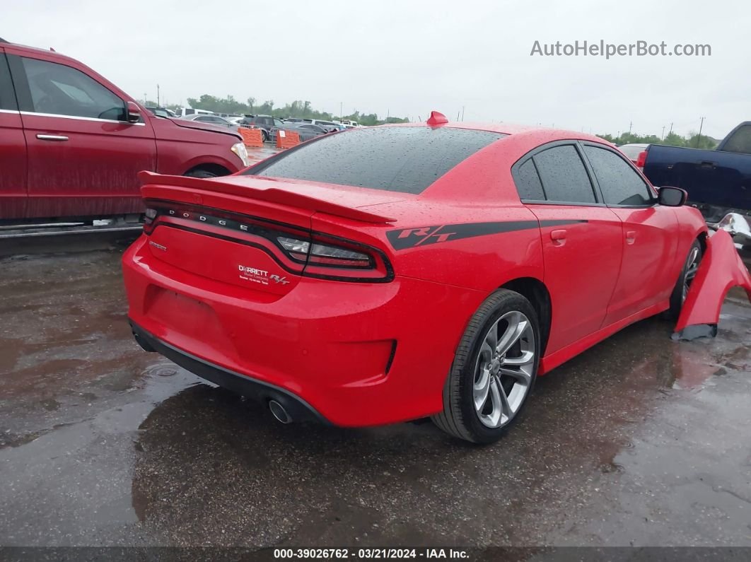 2021 Dodge Charger R/t Rwd Red vin: 2C3CDXCT2MH552945