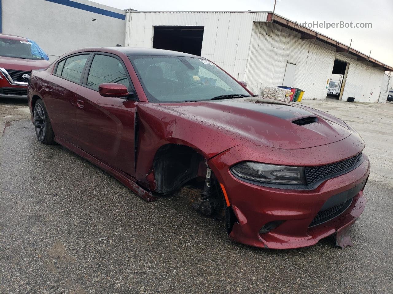 2021 Dodge Charger R/t Burgundy vin: 2C3CDXCT2MH594662