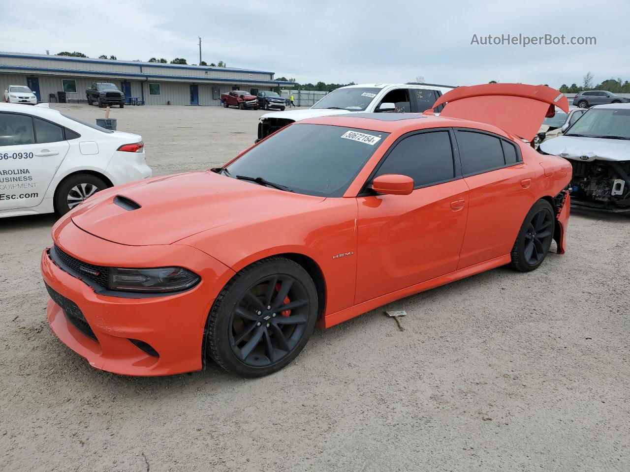 2021 Dodge Charger R/t Orange vin: 2C3CDXCT2MH656559