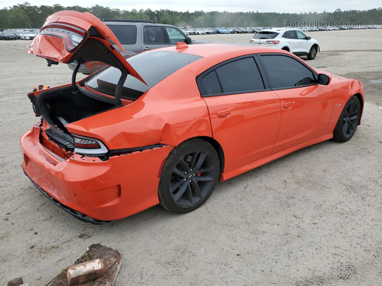 2021 Dodge Charger R/t Orange vin: 2C3CDXCT2MH656559