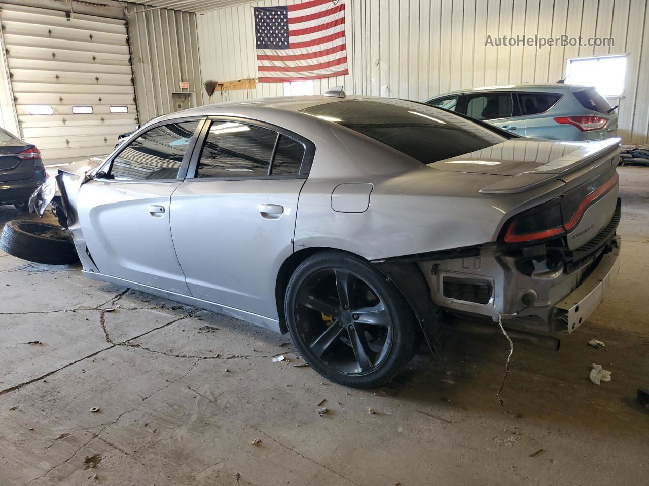 2016 Dodge Charger R/t Silver vin: 2C3CDXCT3GH215981