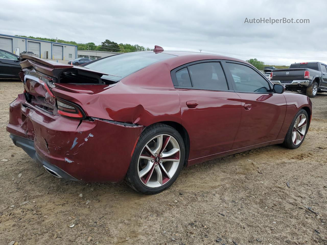 2017 Dodge Charger R/t Burgundy vin: 2C3CDXCT3HH510886