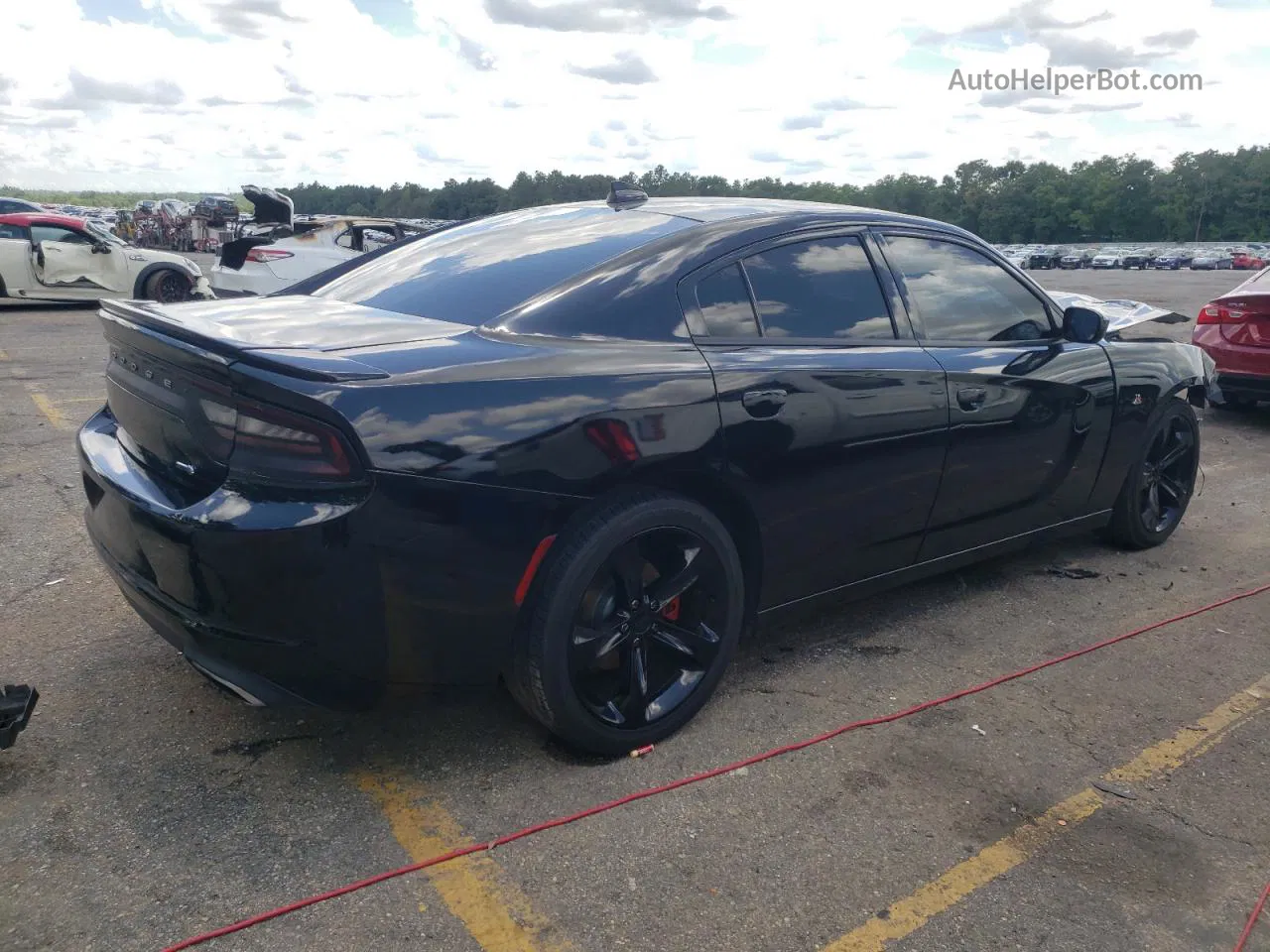 2017 Dodge Charger R/t Black vin: 2C3CDXCT3HH524724