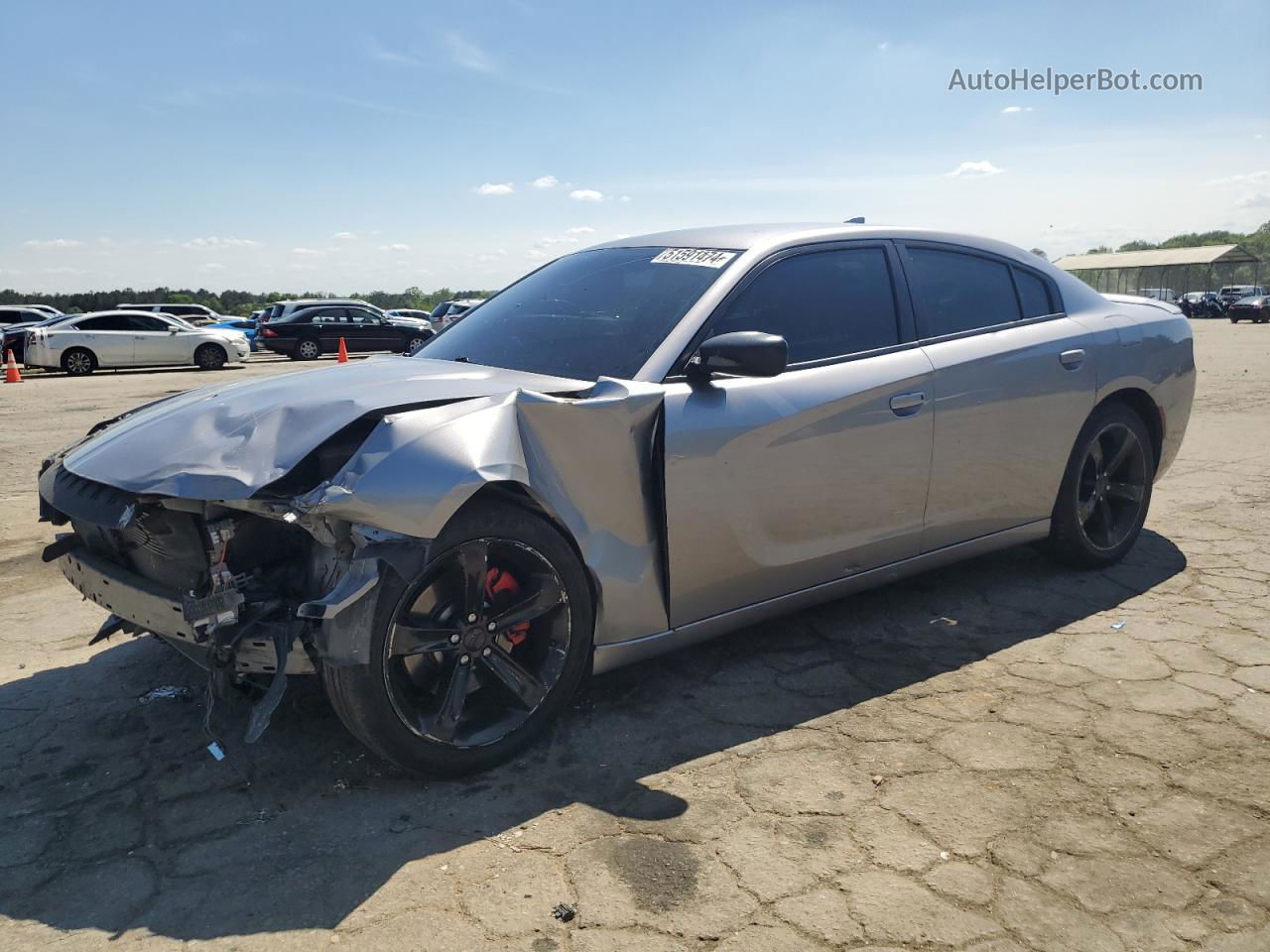 2017 Dodge Charger R/t Silver vin: 2C3CDXCT3HH551325