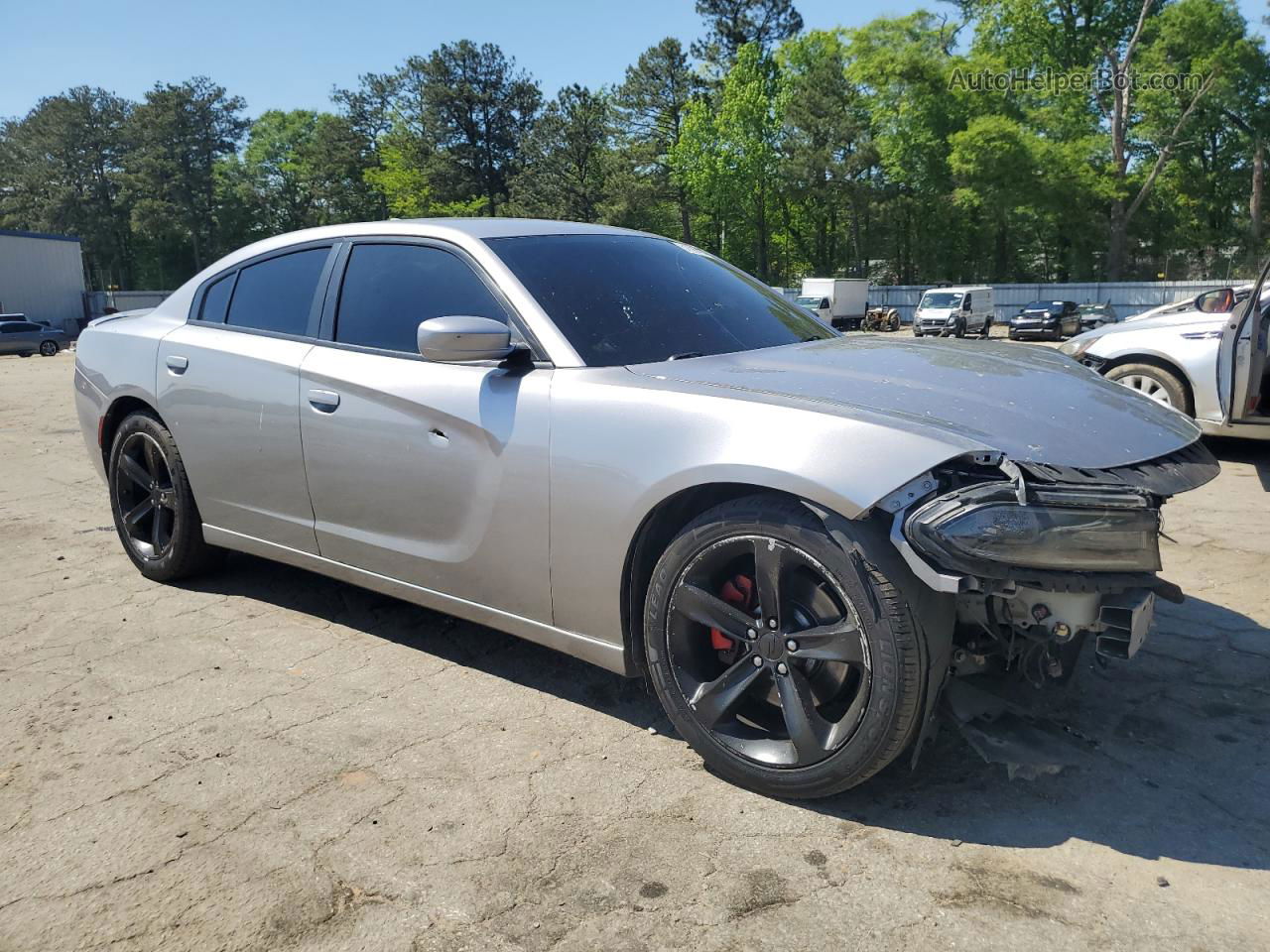 2017 Dodge Charger R/t Silver vin: 2C3CDXCT3HH551325