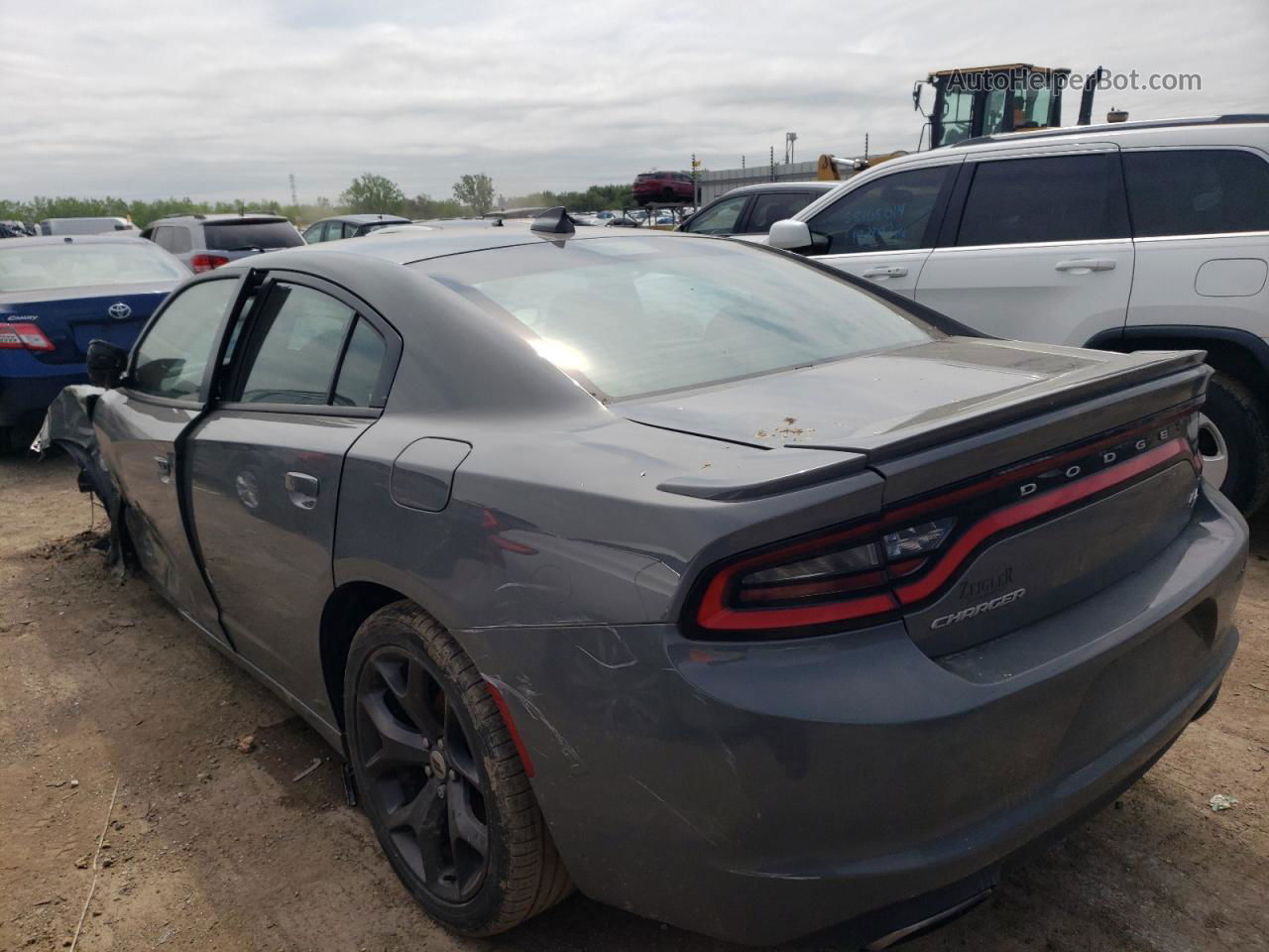 2017 Dodge Charger R/t Gray vin: 2C3CDXCT3HH625116