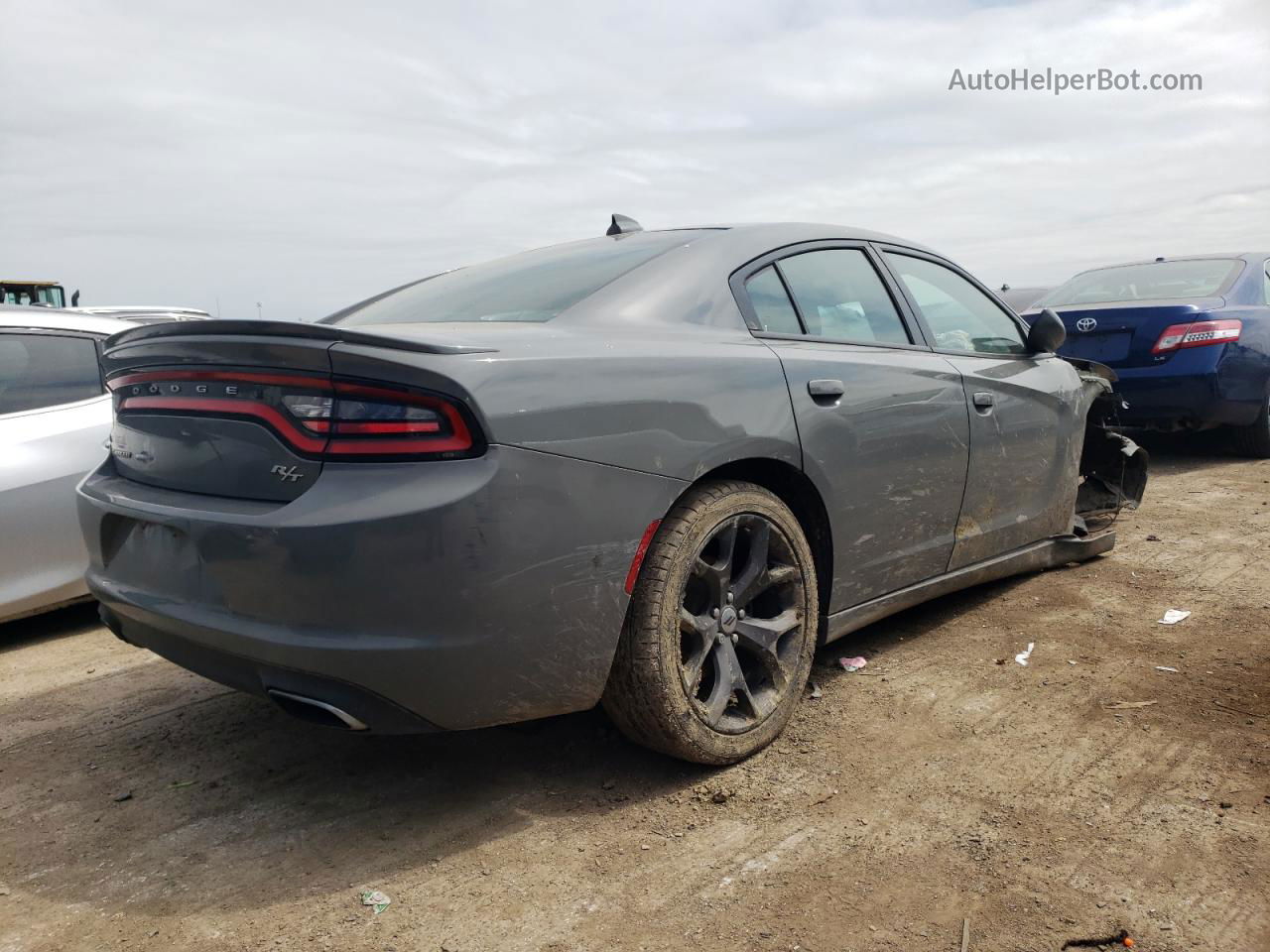 2017 Dodge Charger R/t Gray vin: 2C3CDXCT3HH625116