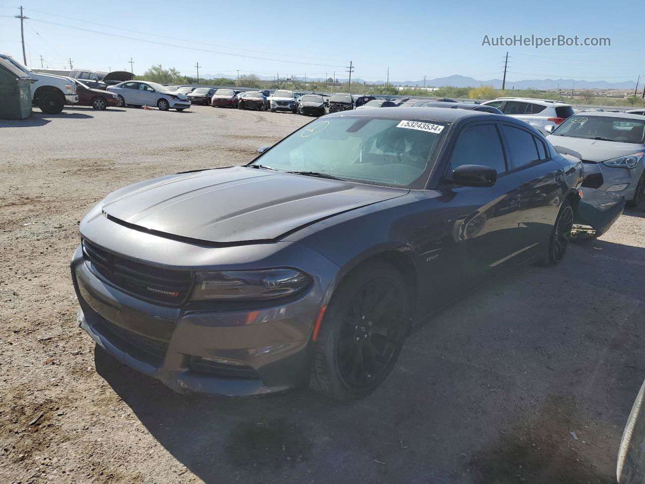 2018 Dodge Charger R/t Черный vin: 2C3CDXCT3JH113605