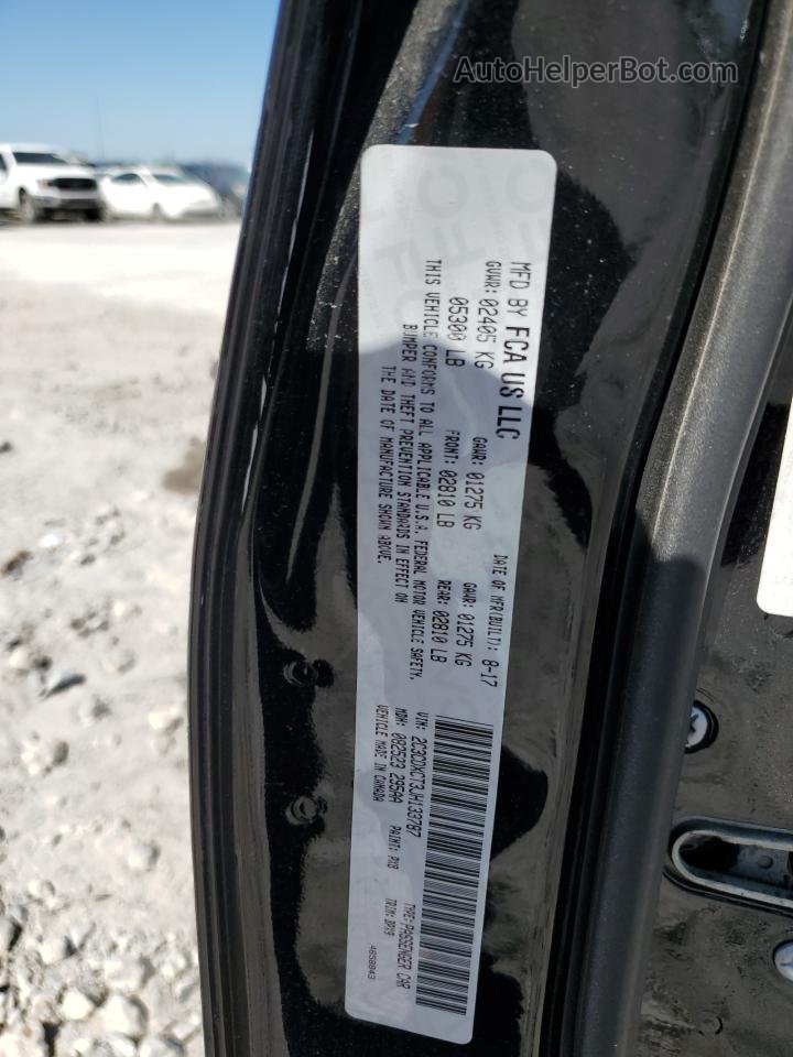 2018 Dodge Charger R/t Черный vin: 2C3CDXCT3JH133787