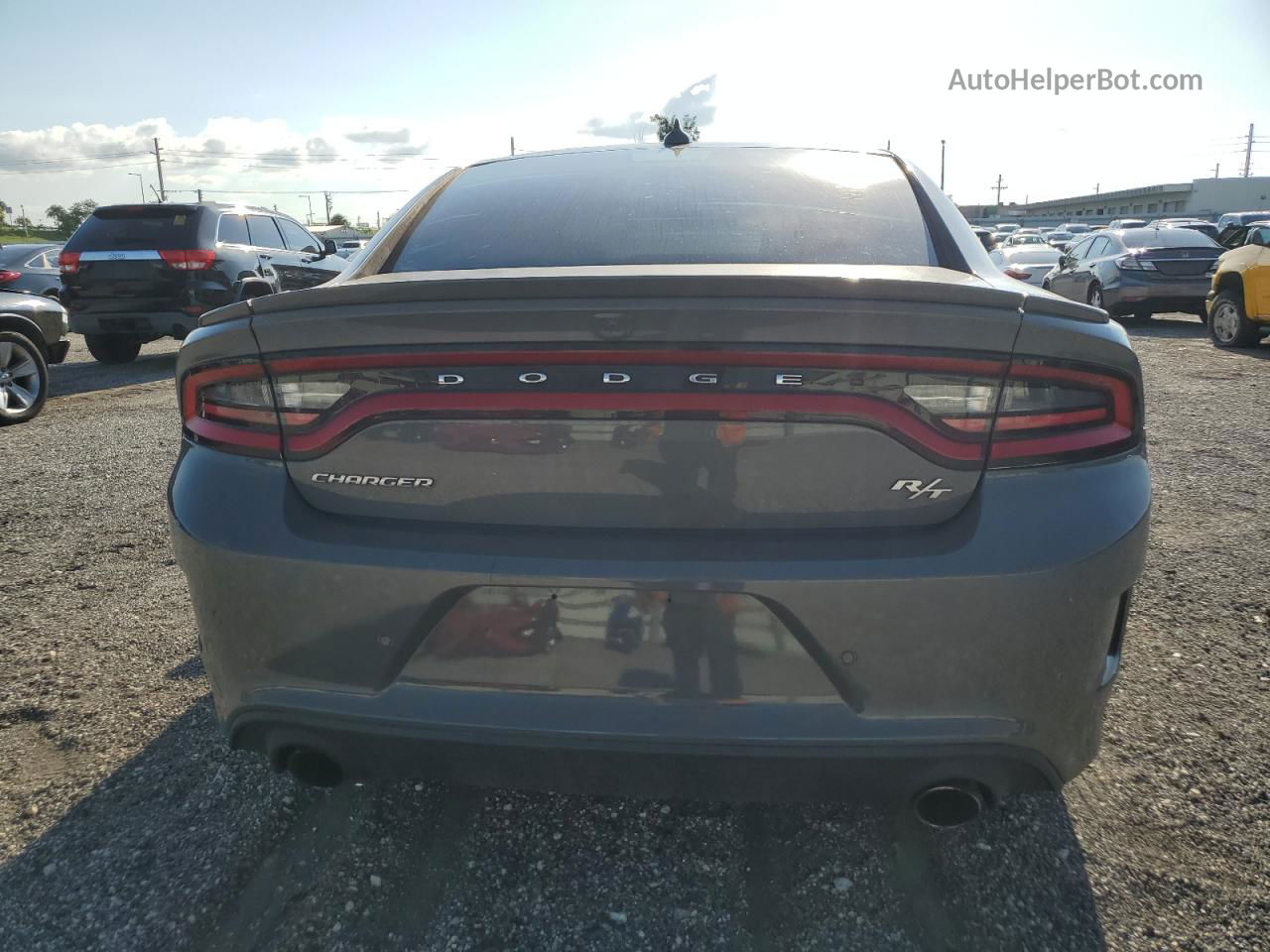 2018 Dodge Charger R/t Gray vin: 2C3CDXCT3JH167048