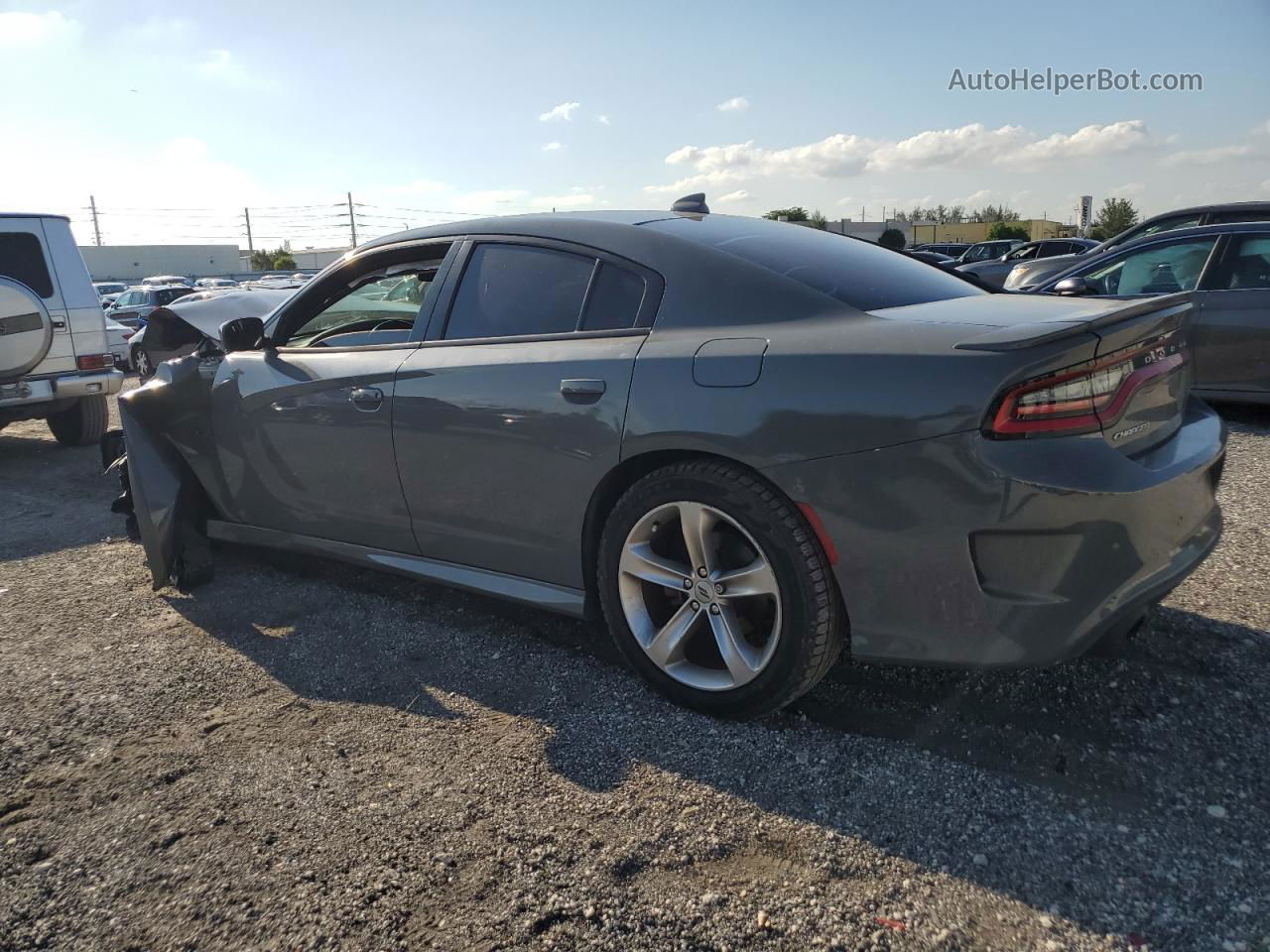 2018 Dodge Charger R/t Gray vin: 2C3CDXCT3JH167048