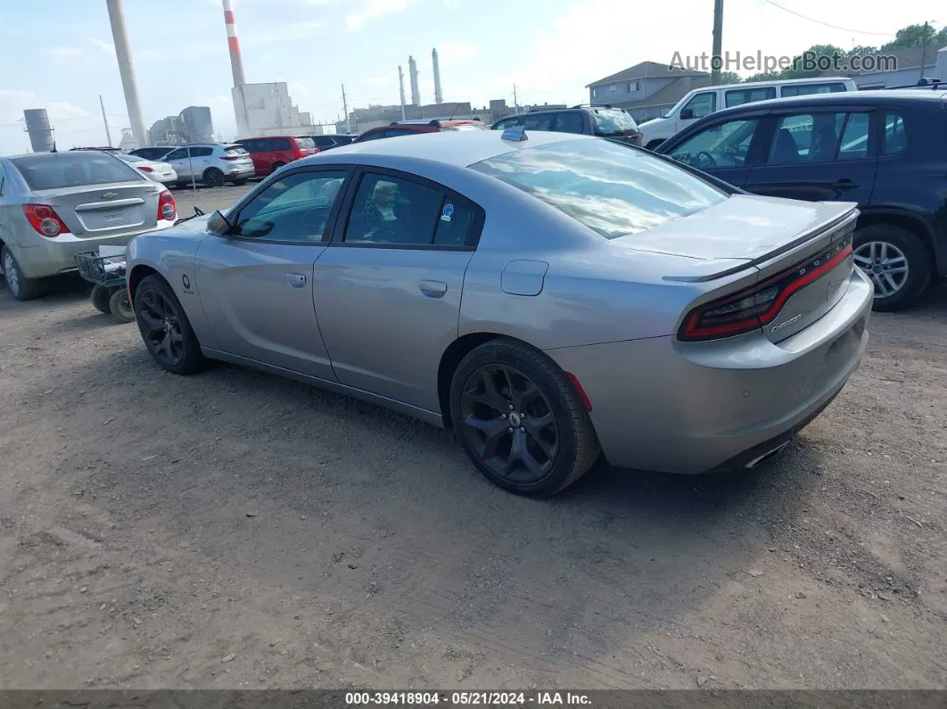 2018 Dodge Charger R/t Rwd Silver vin: 2C3CDXCT3JH233209