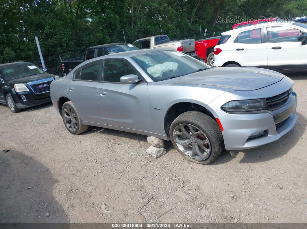 2018 Dodge Charger R/t Rwd Silver vin: 2C3CDXCT3JH233209