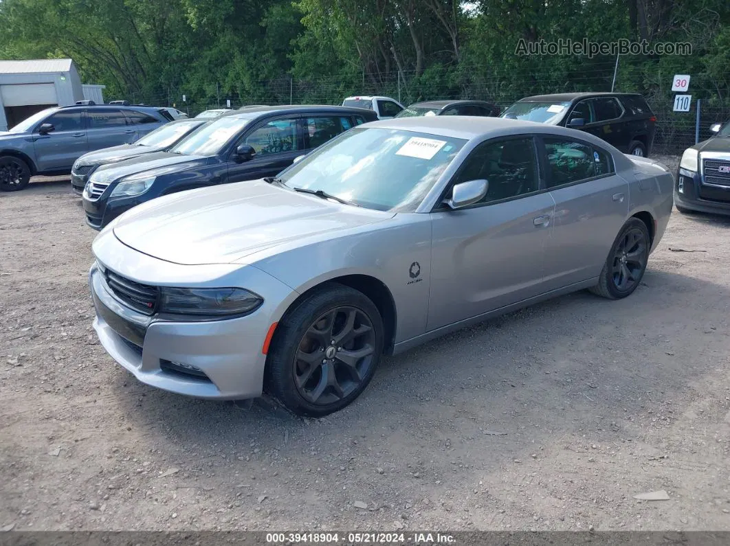 2018 Dodge Charger R/t Rwd Silver vin: 2C3CDXCT3JH233209