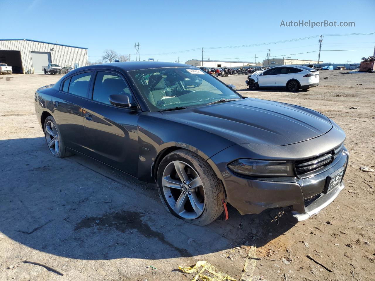 2018 Dodge Charger R/t Серый vin: 2C3CDXCT3JH260474