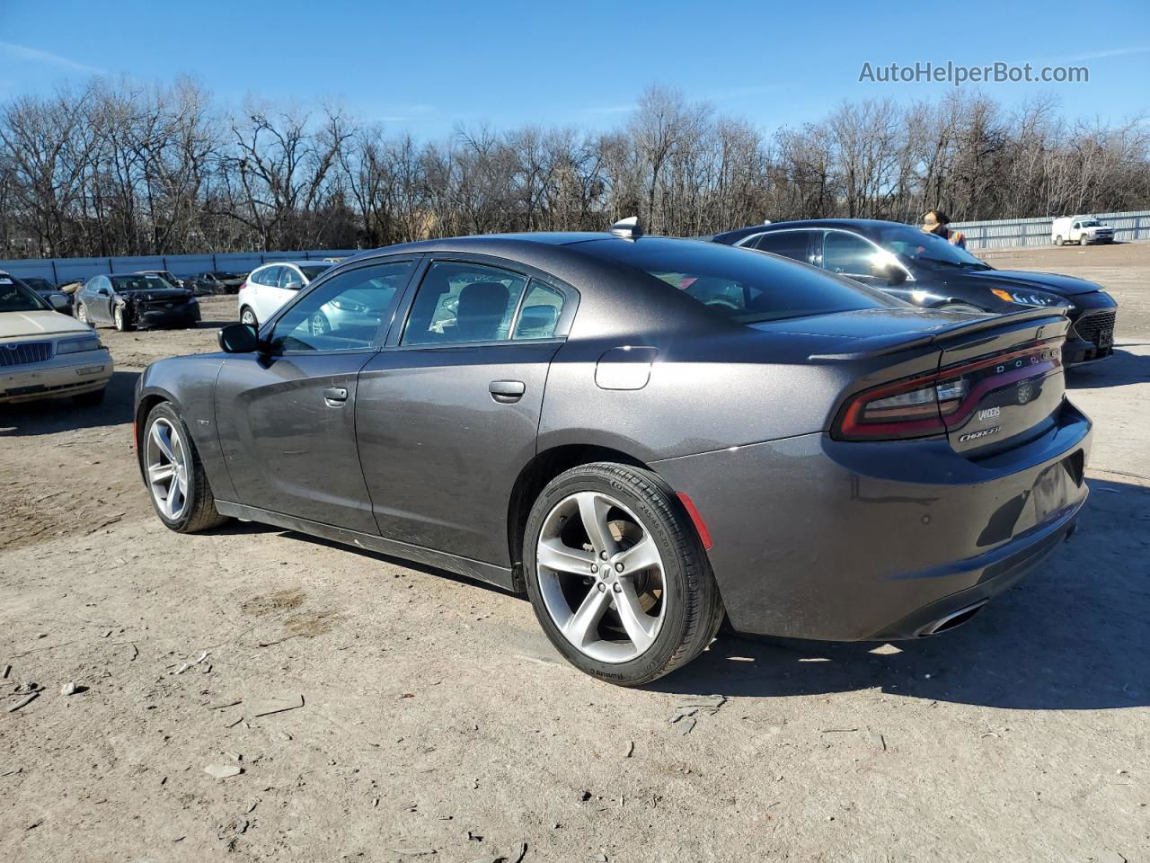 2018 Dodge Charger R/t Серый vin: 2C3CDXCT3JH260474