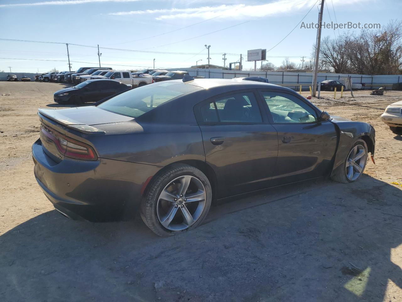 2018 Dodge Charger R/t Серый vin: 2C3CDXCT3JH260474