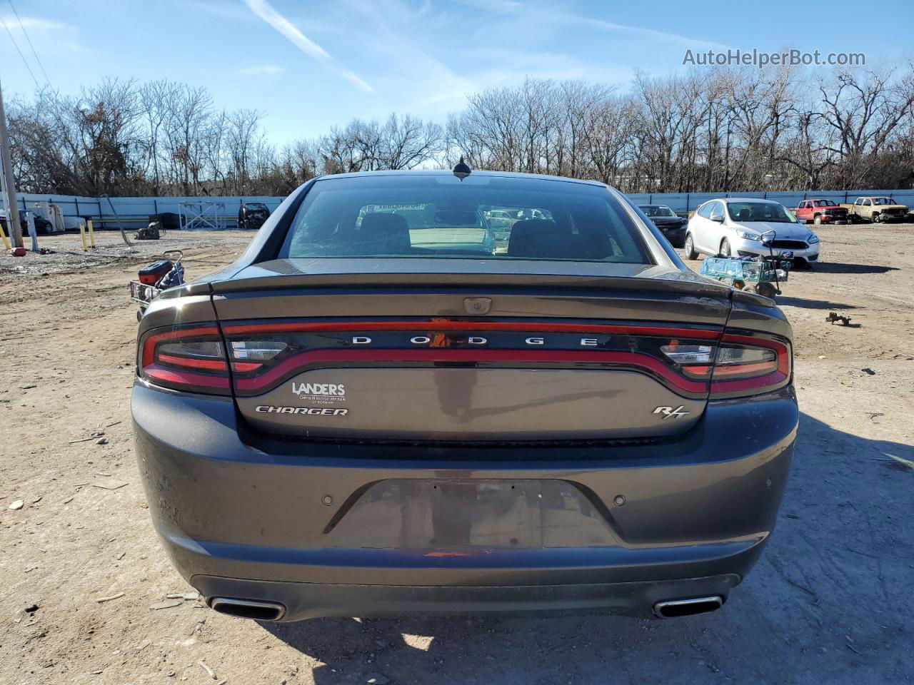 2018 Dodge Charger R/t Gray vin: 2C3CDXCT3JH260474
