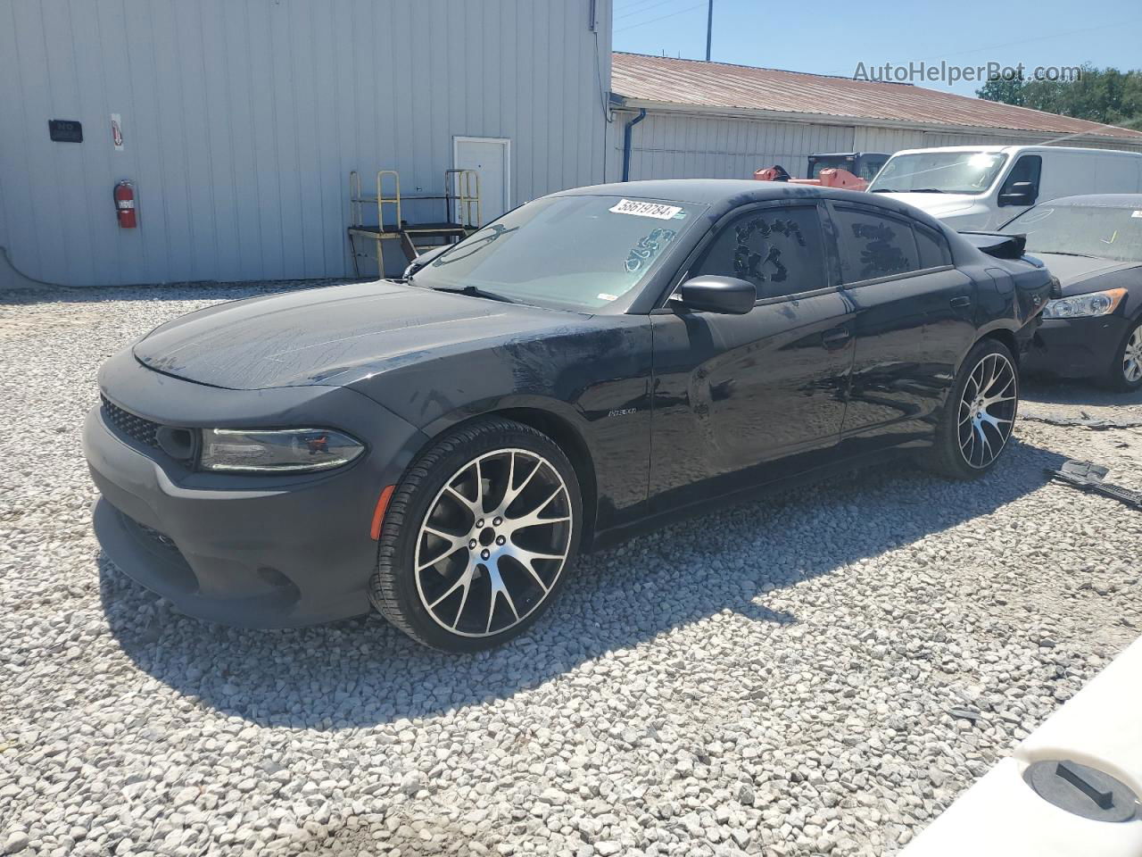 2018 Dodge Charger R/t Black vin: 2C3CDXCT3JH260653