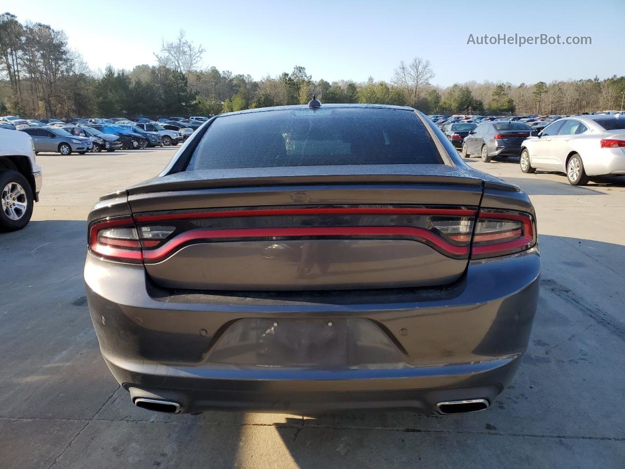 2018 Dodge Charger R/t Gray vin: 2C3CDXCT3JH260796