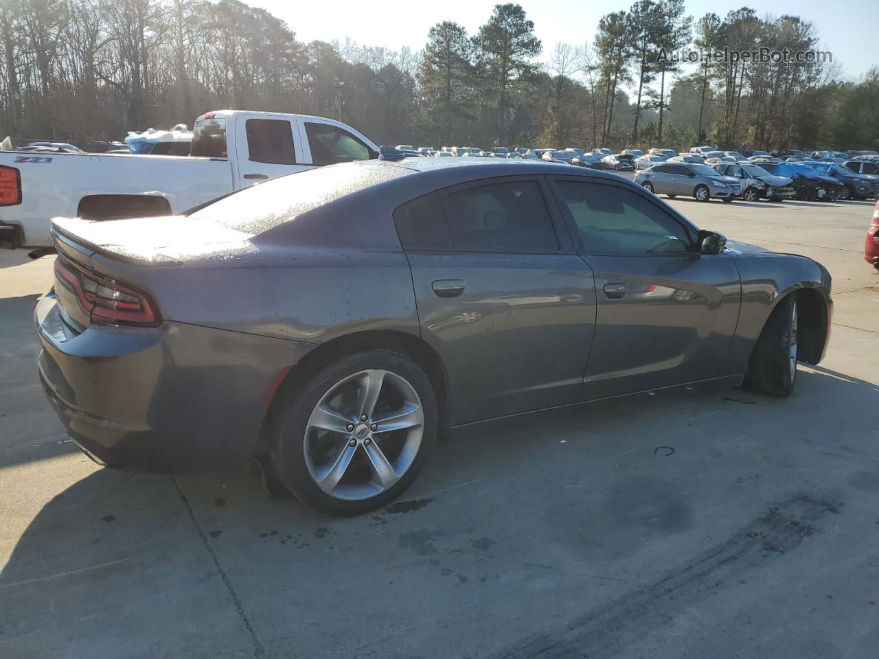 2018 Dodge Charger R/t Gray vin: 2C3CDXCT3JH260796