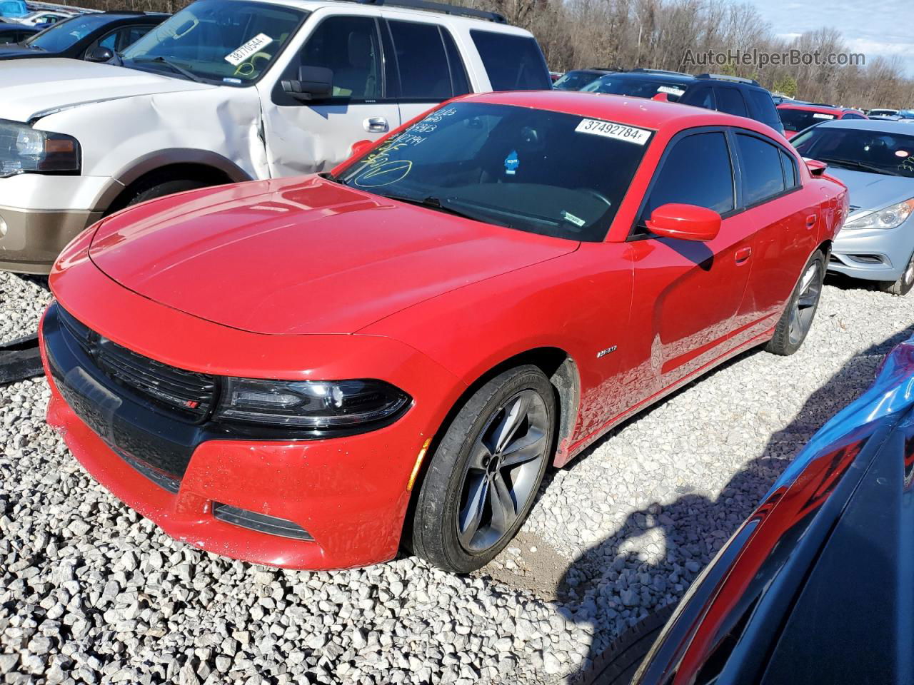 2016 Dodge Charger R/t Красный vin: 2C3CDXCT4GH112794