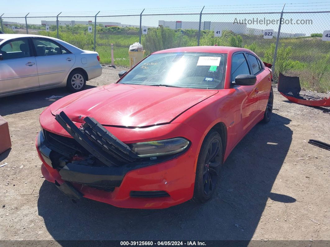 2016 Dodge Charger R/t Red vin: 2C3CDXCT4GH179329