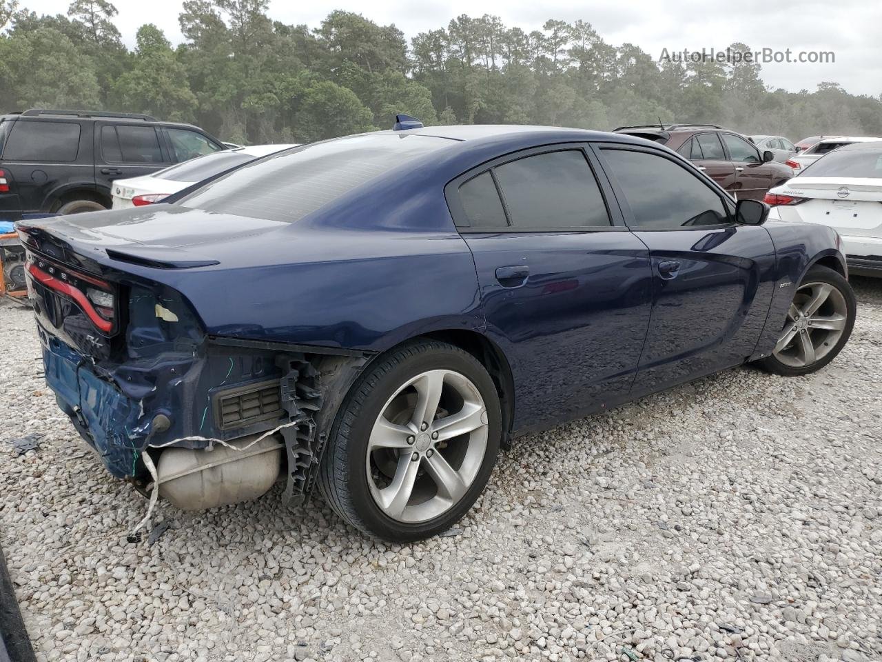 2016 Dodge Charger R/t Blue vin: 2C3CDXCT4GH191996