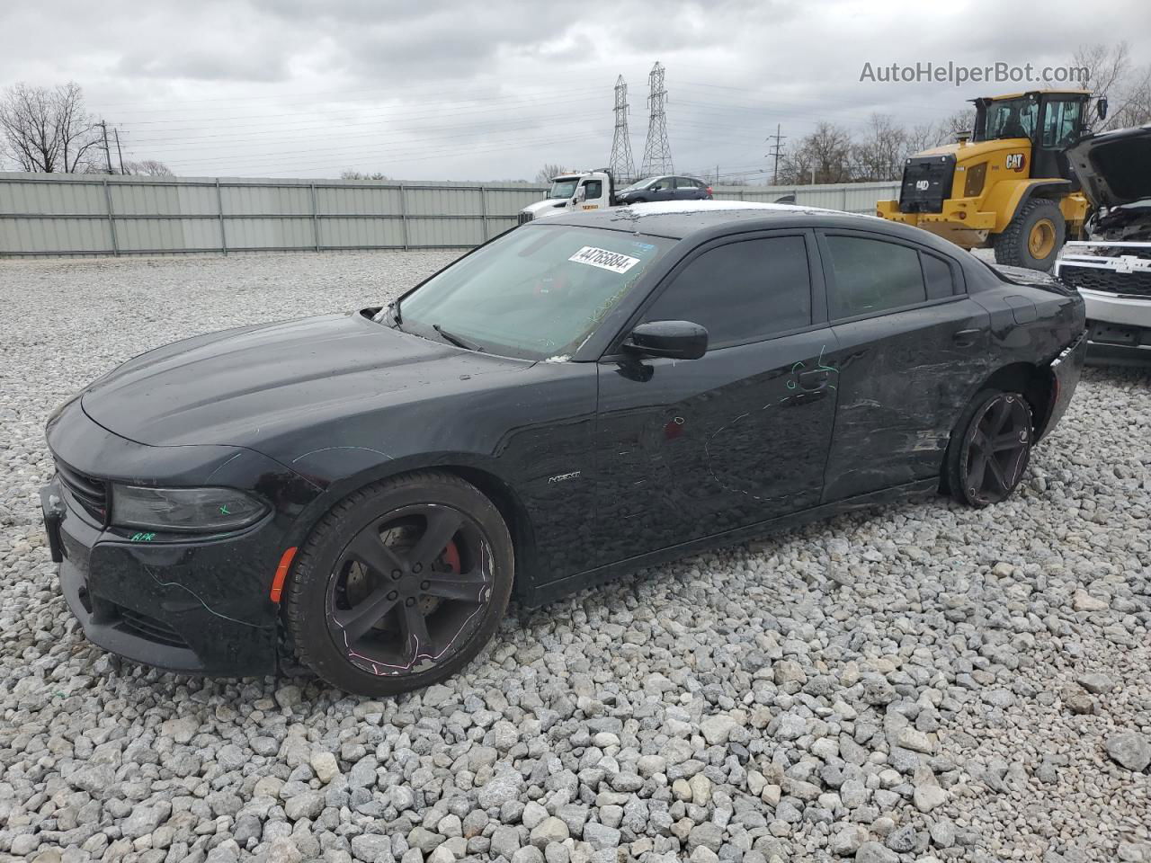 2017 Dodge Charger R/t Black vin: 2C3CDXCT4HH528698