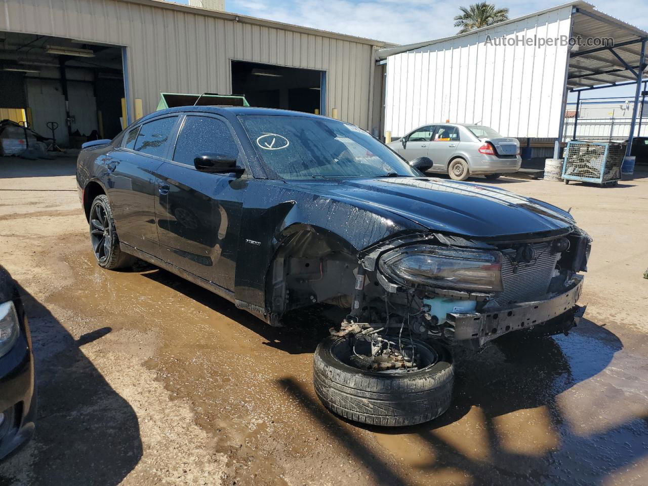 2017 Dodge Charger R/t Black vin: 2C3CDXCT4HH589646