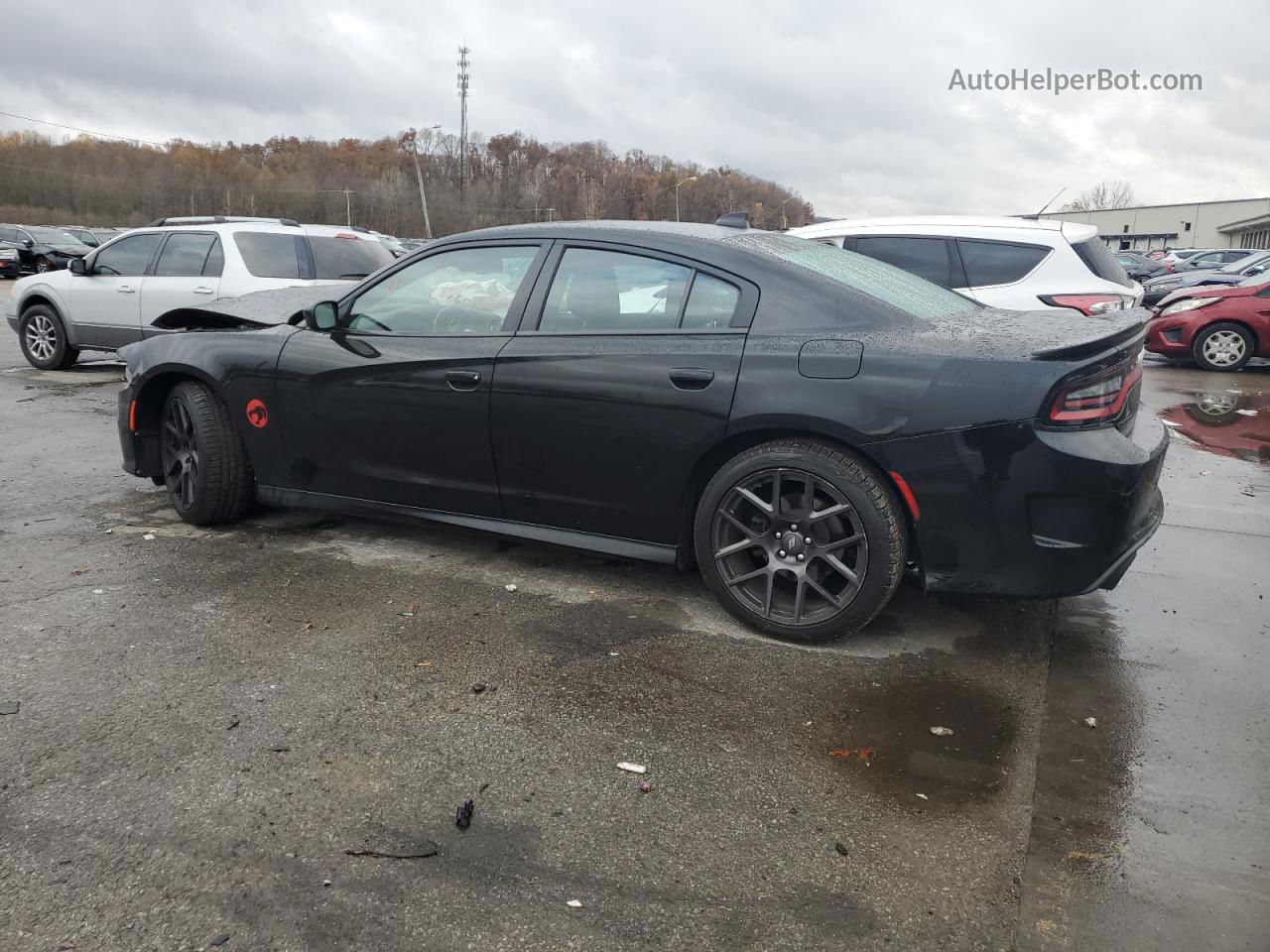 2017 Dodge Charger R/t Black vin: 2C3CDXCT4HH643236