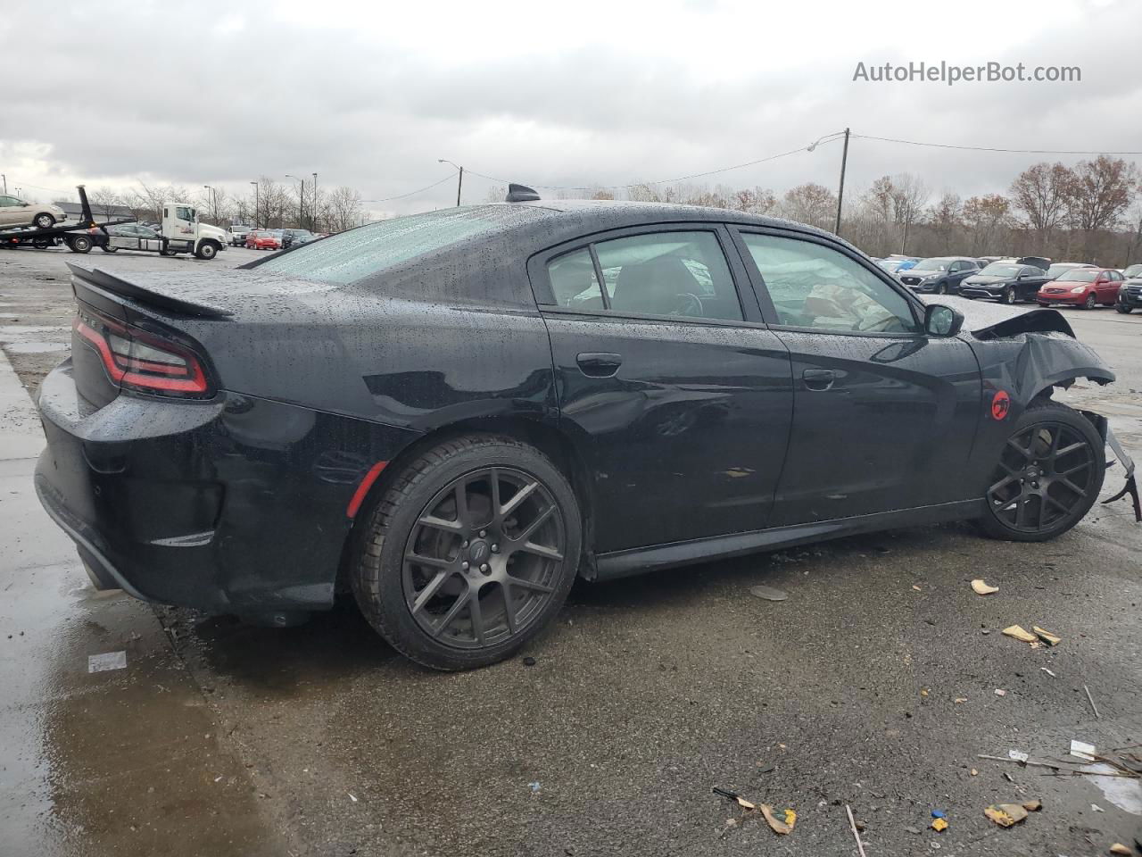 2017 Dodge Charger R/t Black vin: 2C3CDXCT4HH643236