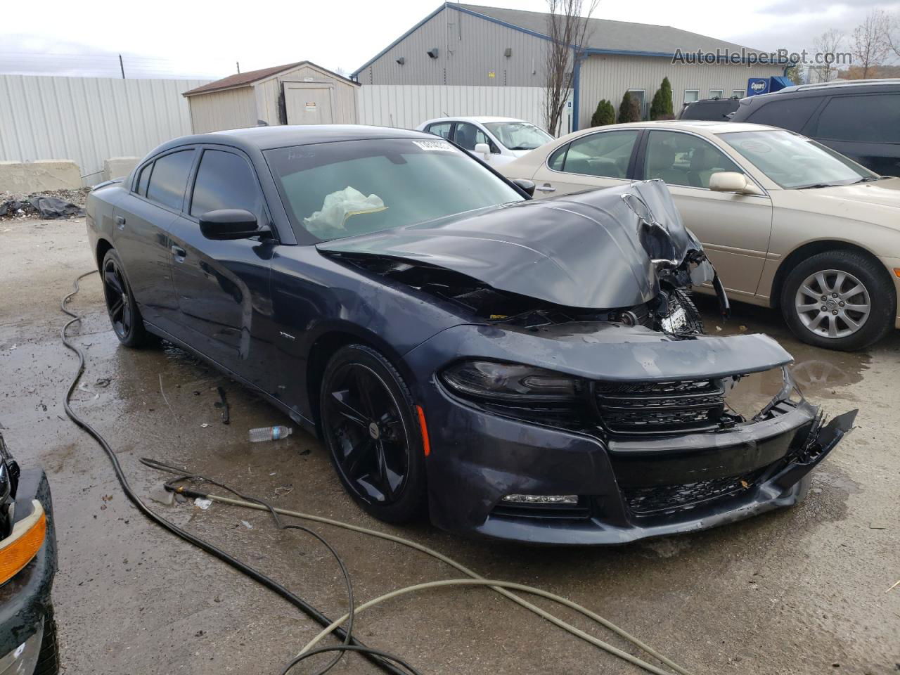 2018 Dodge Charger R/t Black vin: 2C3CDXCT4JH150193