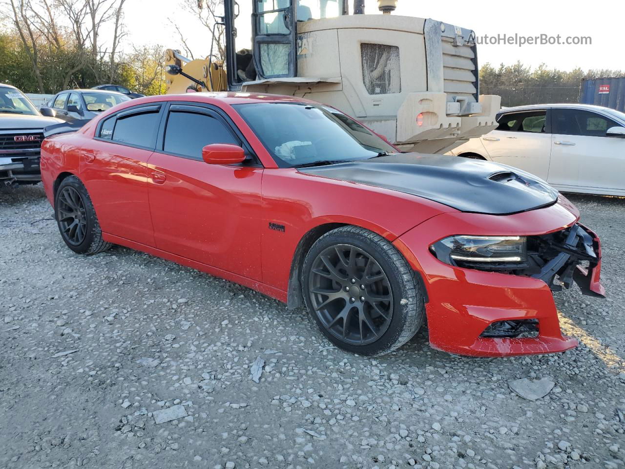 2018 Dodge Charger R/t Красный vin: 2C3CDXCT4JH337756