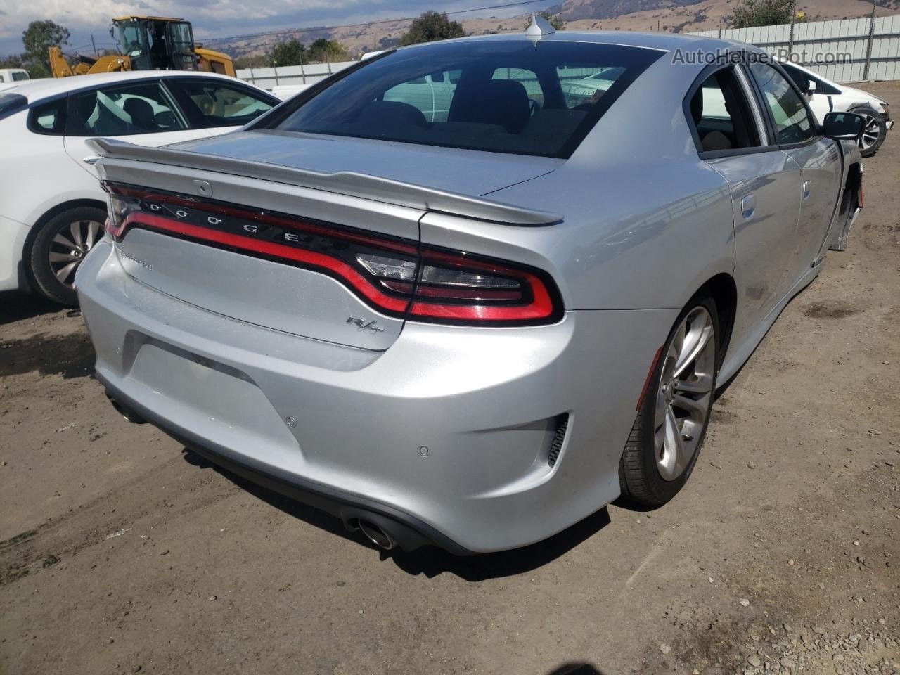 2021 Dodge Charger R/t Silver vin: 2C3CDXCT4MH547925