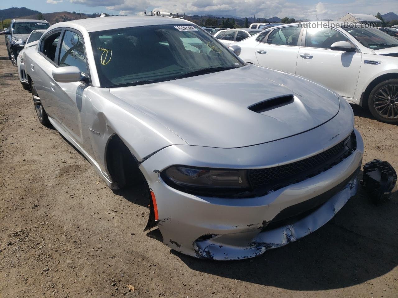 2021 Dodge Charger R/t Silver vin: 2C3CDXCT4MH547925