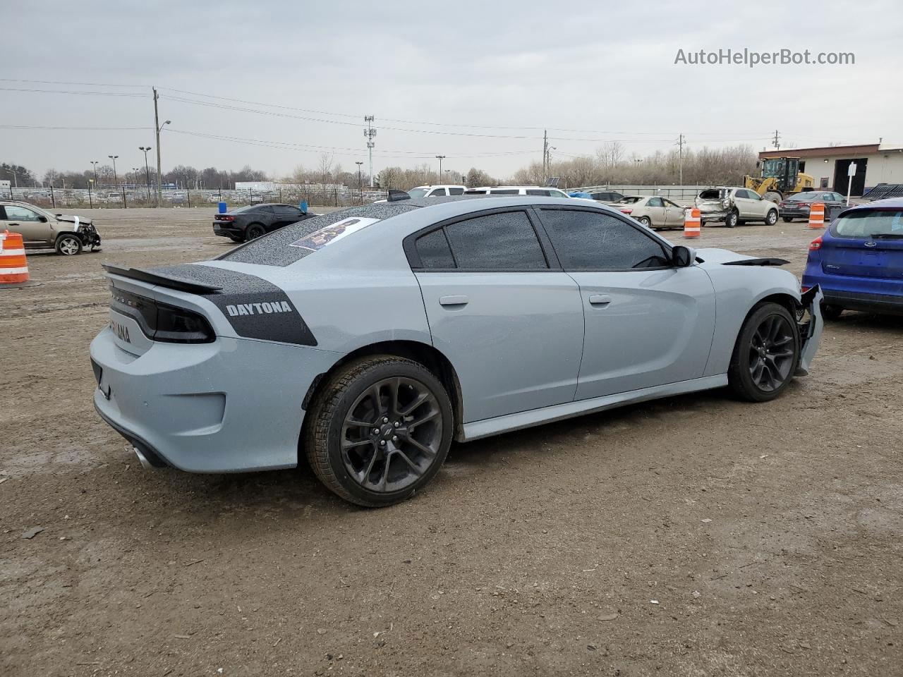 2021 Dodge Charger R/t Gray vin: 2C3CDXCT4MH645272