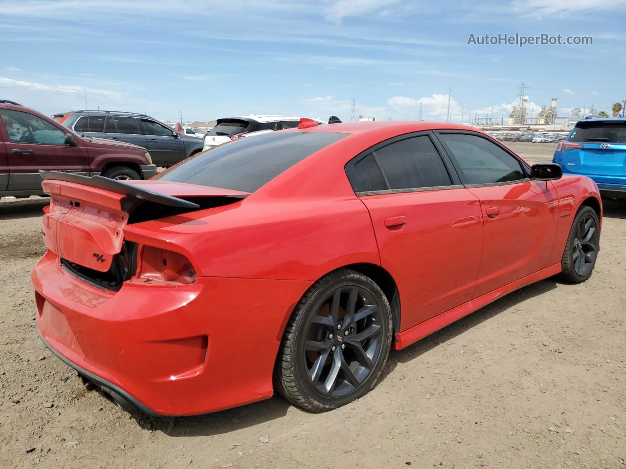 2021 Dodge Charger R/t Red vin: 2C3CDXCT4MH647894