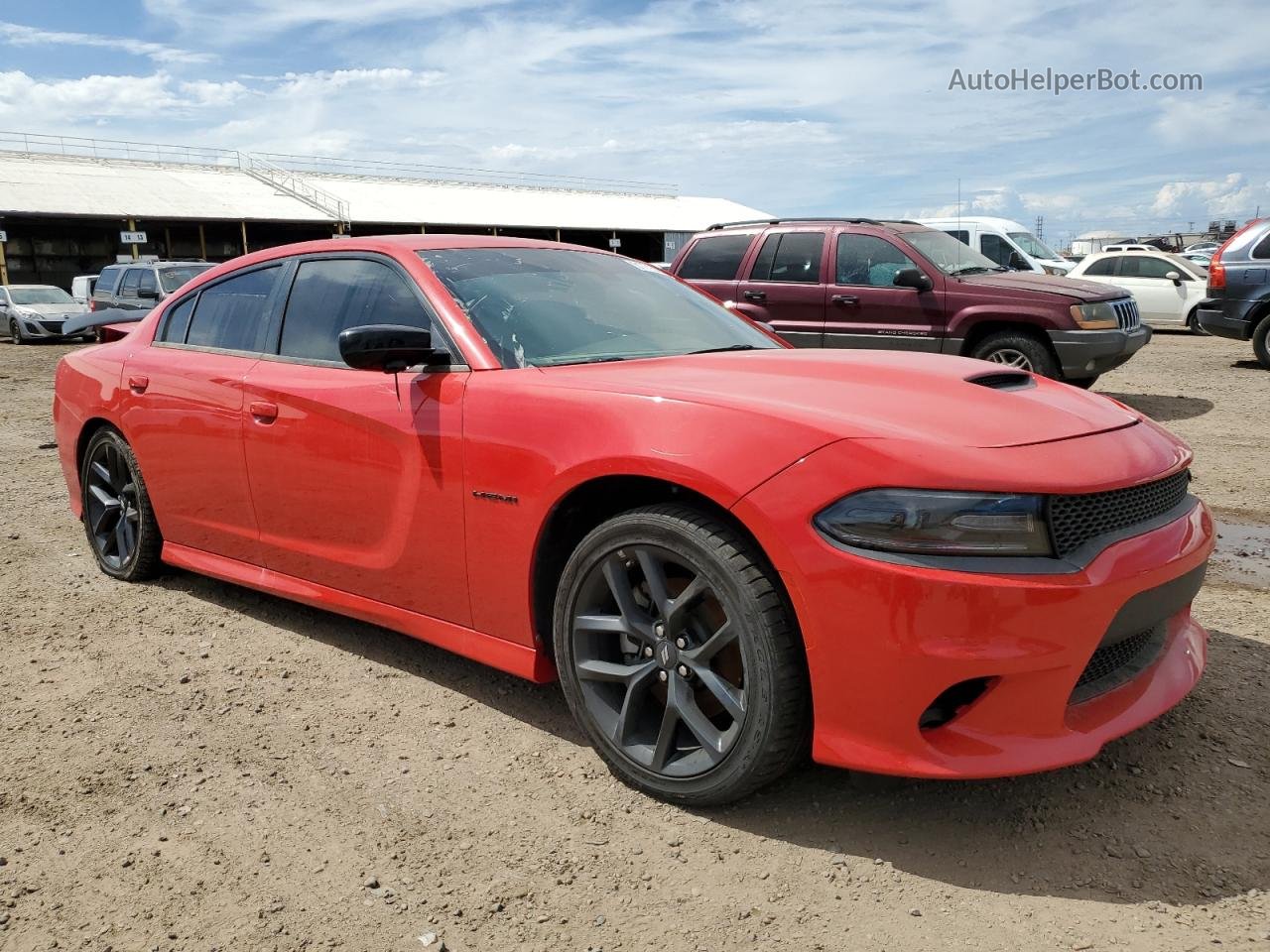2021 Dodge Charger R/t Red vin: 2C3CDXCT4MH647894